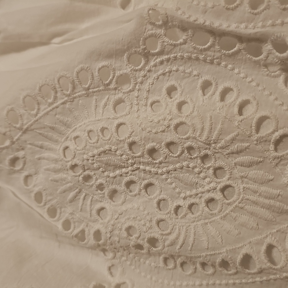 Ruby Yaya Cotton White Embroidered Eyelet Dress XL - Picture 5 of 5